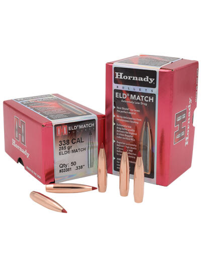 HORN BLT 338CAL 285GR ELD MATCH 50/20