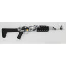 Zastava Arms ZPAPM70 Tactical Semi-Auto Rifle ZR7762CSW 7.62x39mm 16.5" 30+1 w/ Quad Rail Side Folding Stock Camo White Cerakote/Black Rail