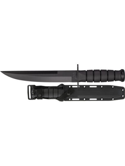 KA-BAR MODIFIED TANTO 8" PLAIN - EDGE BLADE W/HARD PLASTIC SHTH