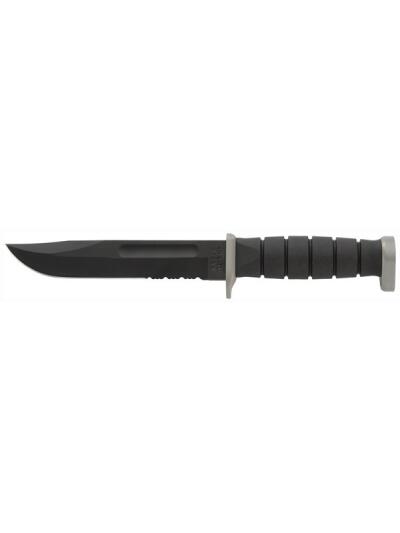 KA-BAR D2 EXTREME KNIFE - 7" SERR W/PLASTIC SHEATH