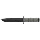 KA-BAR FIGHTING/UTILITY KNIFE - 7" SERR W/PLASTIC STH. F-GREEN