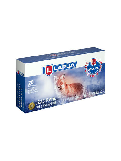LAPUA 223 REM 55GR FMJ 20/600