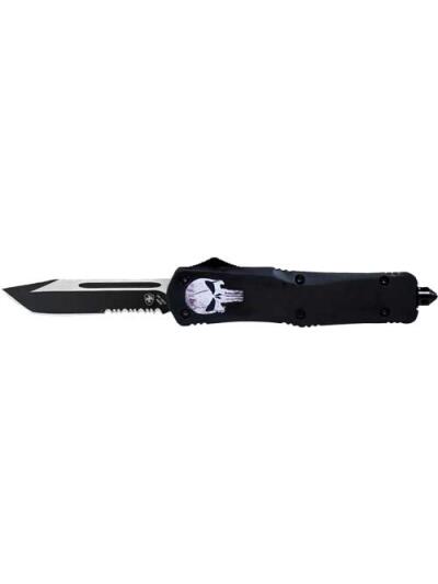 TEMPLAR KNIFE LARGE OTF FALLEN - 3.5" BLACK TANTO SERRATED