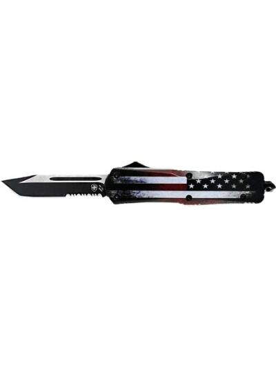 TEMPLAR KNIFE LARGE OTF FULL - US 3.5" BLACK TANTO SERRATED