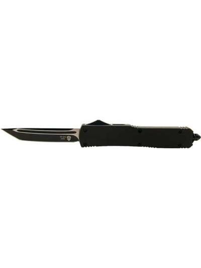 TEMPLAR KNIFE SLIM OTF BLACK - RUBBER 3.1" BLACK TANTO