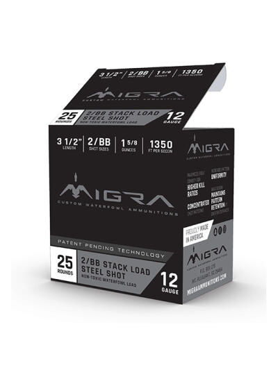 MIGRA STAXD STEEL 12GA 3.5 1-5/8OZ #2-BB 25/10