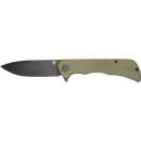 TEMPLAR KNIFE PALADIN FOLDER - 3.27" GREEN MICARTA BLK DP D2