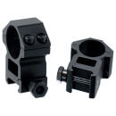 UTG RINGS 1" HIGH PROFILE - MATTE BLACK PICATINNY/WEAVER