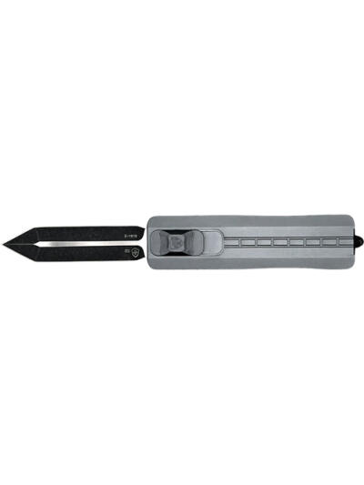 TEMPLAR KNIFE SMALL OTF SIDE - SLIDER 2.75" GREY BLK DGGR D2
