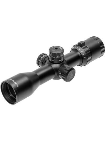 UTG BUGBUSTER 3-12X32 1" MIL- - DOT SIDE AO W/QD RINGS BLACK