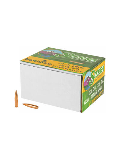 SIERRA MATCHKING .338 300GR 500CT