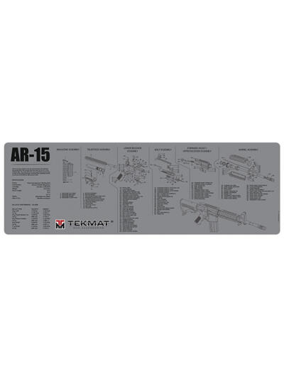 TEKMAT GUN CLEANING MAT AR15 GREY