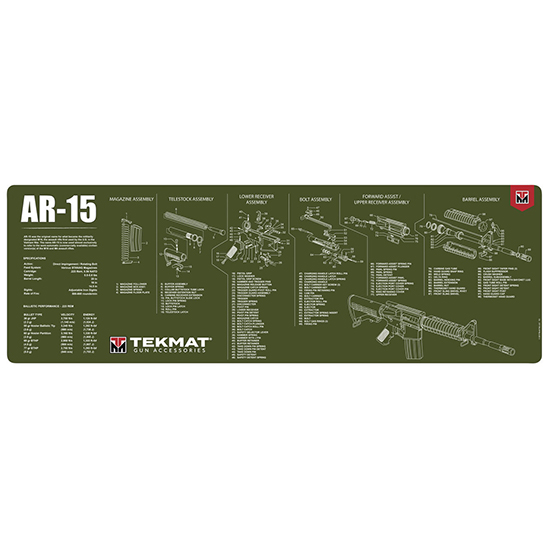 TEKMAT GUN CLEANING MAT AR-15 OLIVE DRAB