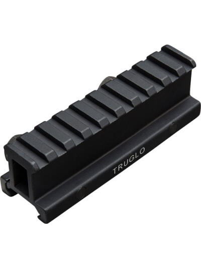 TRUGLO 1-PIECE PICATINNY RISER - MOUNT 1" RISE 4" LENGTH