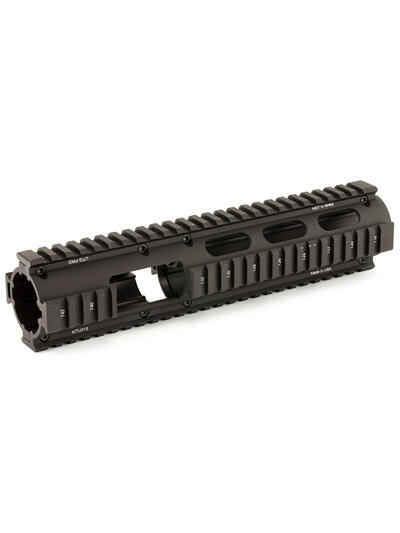 UTG PRO 4/15 CARB QUAD RAIL W/EXT BK