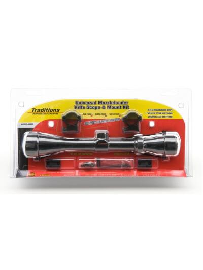 TRAD A1171 3-9X40M MUZZLELOADER SCOPE PACKAGE WITH RINGS AND BASES