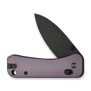 WEKNIFE Banter 2 Thumb Stud & Crossbar Lock Knife Purple Aluminum Handle