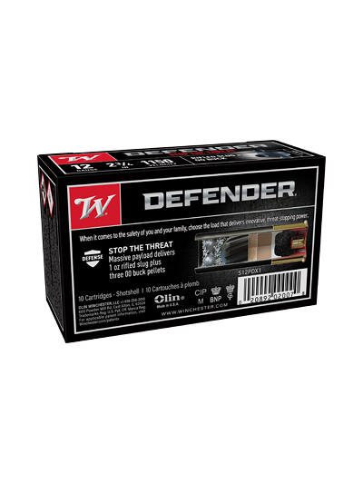 WIN DEFENDER 12GA 2.75" 3-00/1OZ 10/