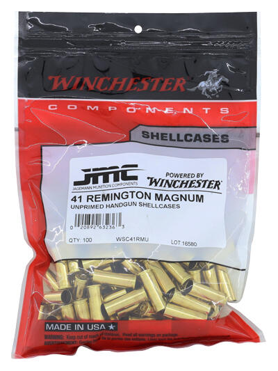 WINCHESTER UNPRIMED CASES 41 - REM MAG 100 PACK 20PK/CS