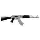 Zastava Arms ZPAPM70 AK47 Semi-Auto Rifle ZR7762CSB 16.25" 30+1 Silver Cerakote/Black Furniture