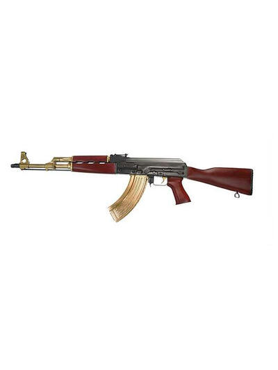 Zastava Arms ZPAPM70 AK47 Semi-Auto Rifle ZR7762CBG 16.25" 30+1 Black/Gold Cerakote/Serbian Red Furniture