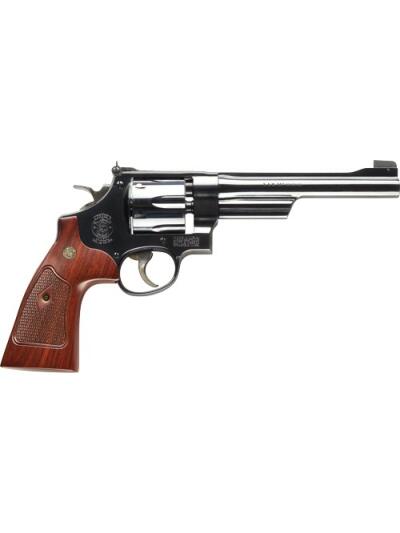 S&W 27 CLASSIC 357MAG 6.5" AS - BLUED CHECKERED WOOD GRIPS