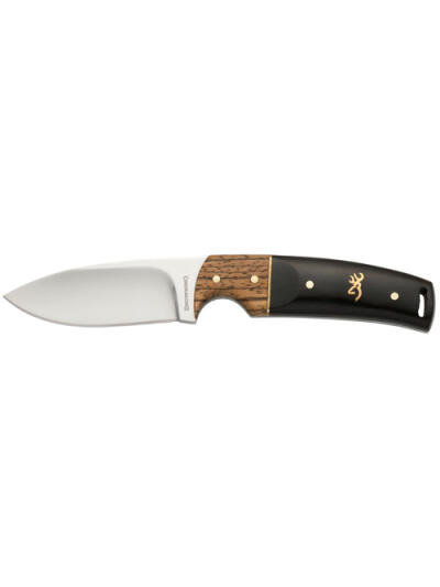 BUCKMARK HUNTER FIXED - BLACK, DROP POINT, PLAIN EDGE, 3 1/8" BLADE