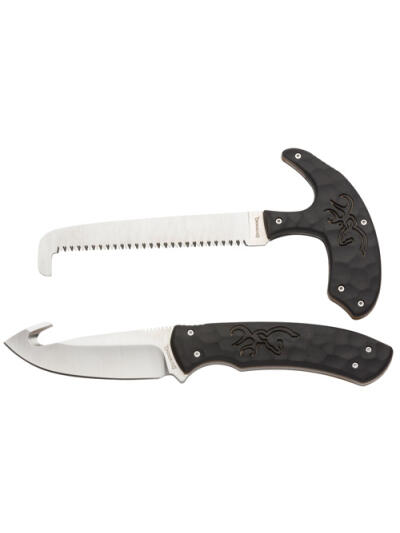 PRIMAL COMBO 2 PIECE - BLACK, GUTHOOK / SKINNER BLADE AND SAW