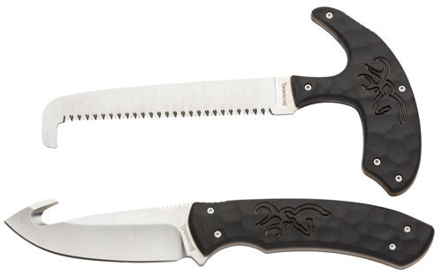 PRIMAL COMBO 2 PIECE - BLACK, GUTHOOK / SKINNER BLADE AND SAW