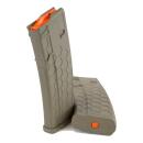Sentry Hexmag Series 2 AR-15/M4/M16 Rifle Magazine FDE with Orange Follower .223/5.56x45mm 30/rd