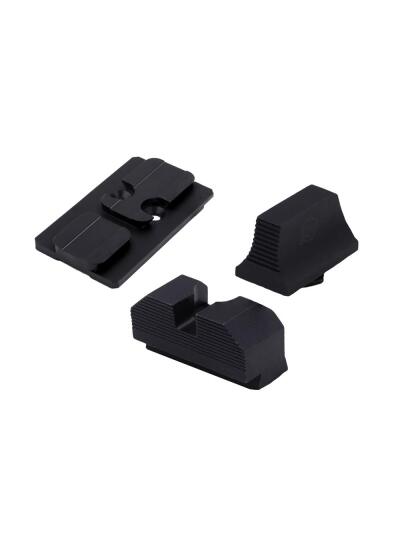 XS Sights Glock MOS Optic Mount Bundle for Glock ACRO Non Tritium Black