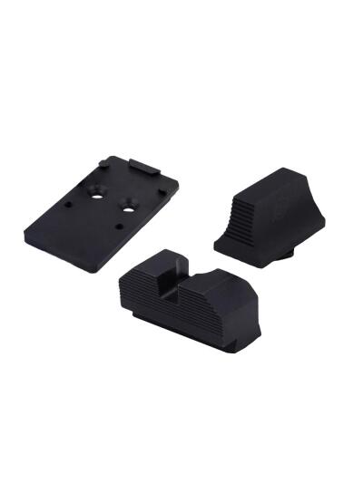 XS Sights Glock MOS Optic Mount Bundle for Glock RMR Non Tritium Black