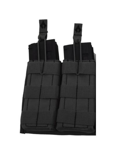 Advance Warrior Solutions Open Top Double Mag Pouch Black