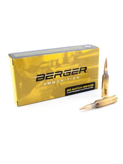 Berger Target Rifle Ammunition 6mm Creedmoor 109 gr LRHT 2940 fps 20/ct
