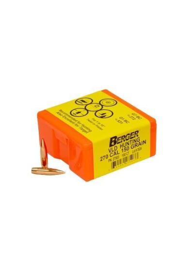 Berger Match Grade Hunting Bullets .270 cal .277" 150 gr VLD Hunter 100/ct