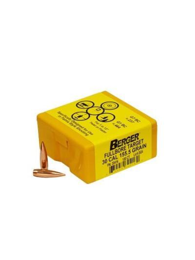 Berger Match Grade Target Bullets .30 cal .308" 155 1/2 gr Fullbore Target 100/ct
