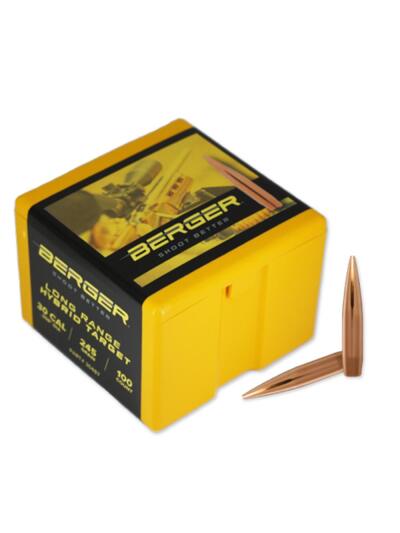 Berger LR Hybrid Target Rifle Bullets .30 Cal 245 gr BT 100/ct