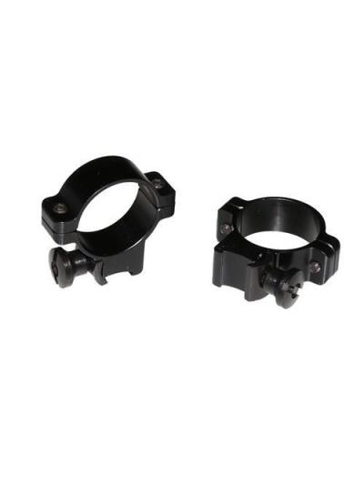 Burris Deluxe Aluminum .22 Rings 1" Medium 0.80 in Actual Height - Gloss