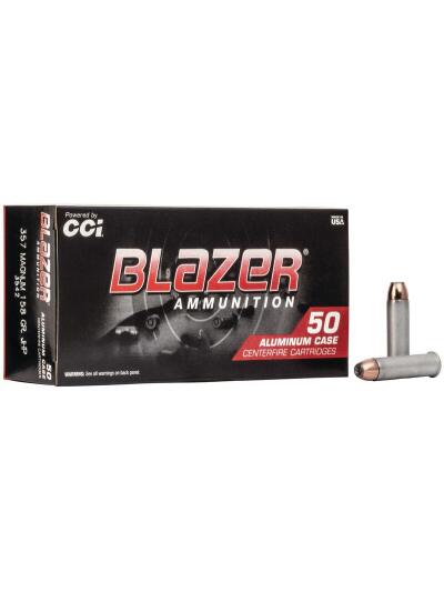 CCI Blazer Aluminum Handgun Ammunition .357 Mag 158 gr JHP 1150 fps 50/ct
