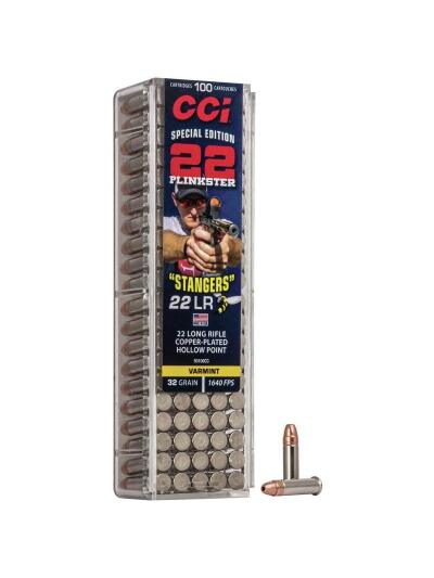 CCI Stangers Rimfire Ammunition .22LR 32 gr CPHP 1640 fps 100/ct