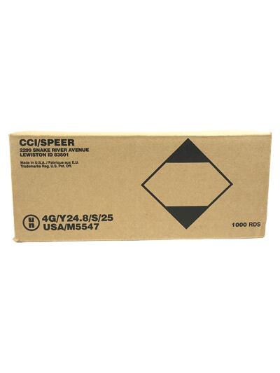 CCI Blazer Brass Handgun Ammunition .40 S&W 165 gr FMJ 1050 fps 1000/ct Case