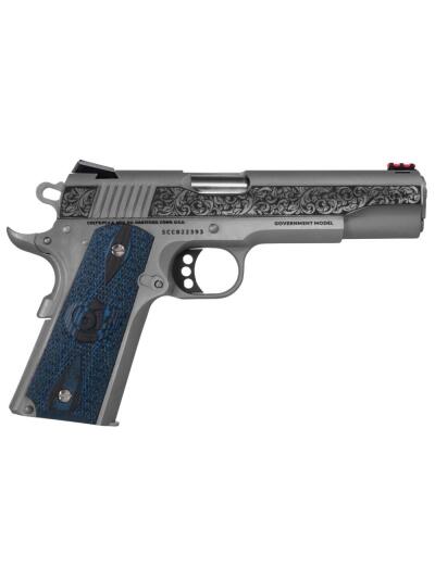 Colt Competition Model "Filigree Slide" Handgun .45 ACP 8rd Magazine 5" Barrel Stainless Frame