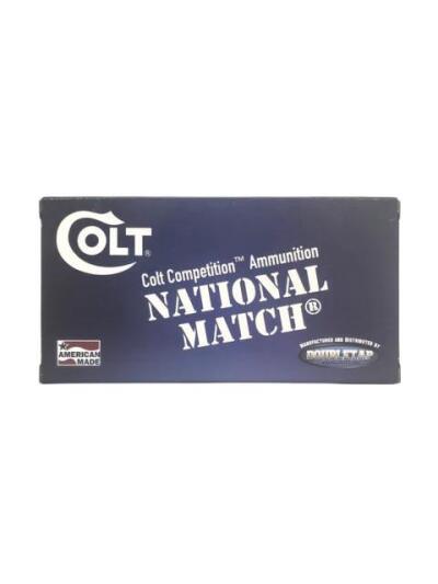 Double Tap Colt National Match Handgun Ammunition 10mm Auto 180gr FMJ 1140 fps 50/ct