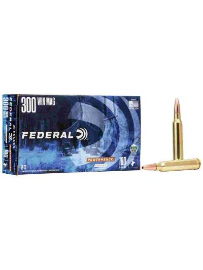 Federal Copper Power-Shok Rifle Ammunition .300 Win Mag 180gr CHP 20/ct