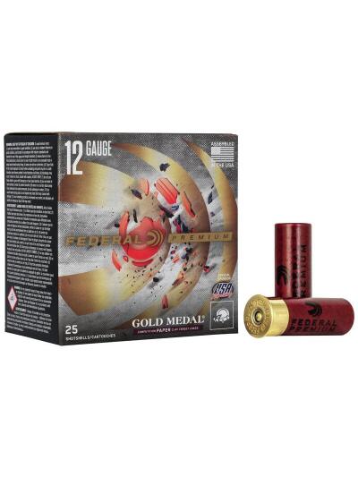 Federal Gold Medal Grand Paper Shotshells 12 ga 2-3/4" 1oz 1290 fps #8 25/ct