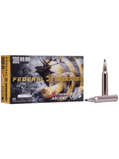 Federal Terminal Ascent Rifle Ammunition 300 Win Mag 175gr PT 3030 fps 20/ct