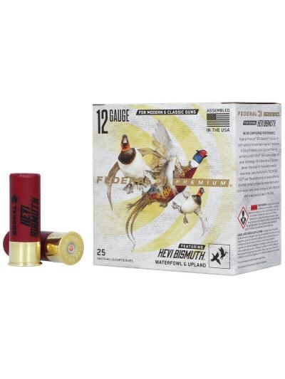 Federal Hevi-Bismuth Shotshells 12ga 2-3/4" 1-1/4oz 1350 fps #3 25/ct