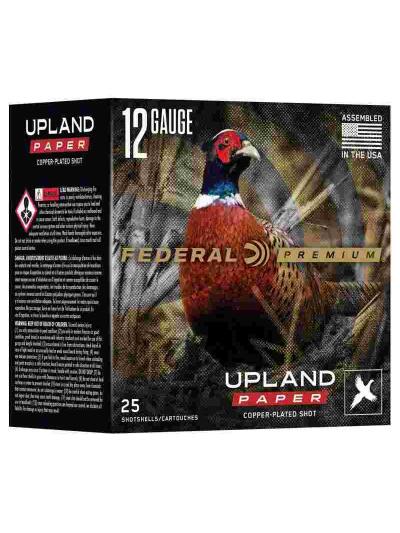 Federal Premium Upland Paper Shotshells 12ga 2-3/4" 1-1/4oz 1330 fps #5 25/ct