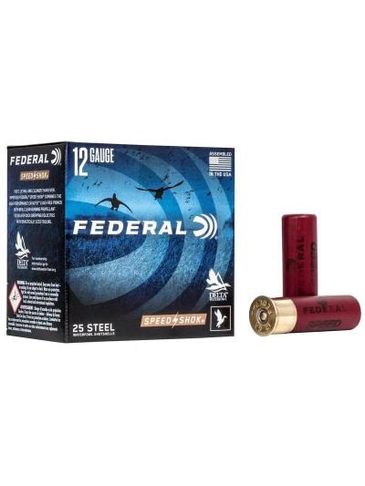 Federal Speed-Shok High Velocity Shotshells 12ga 3" 1-1/8oz 1550 fps #1 Shot 25ct