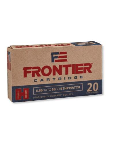 Hornady Frontier NATO Rifle Ammunition 5.56mm 68 gr BTHP-MATCH 500/ct Case (25-20/ct Boxes)